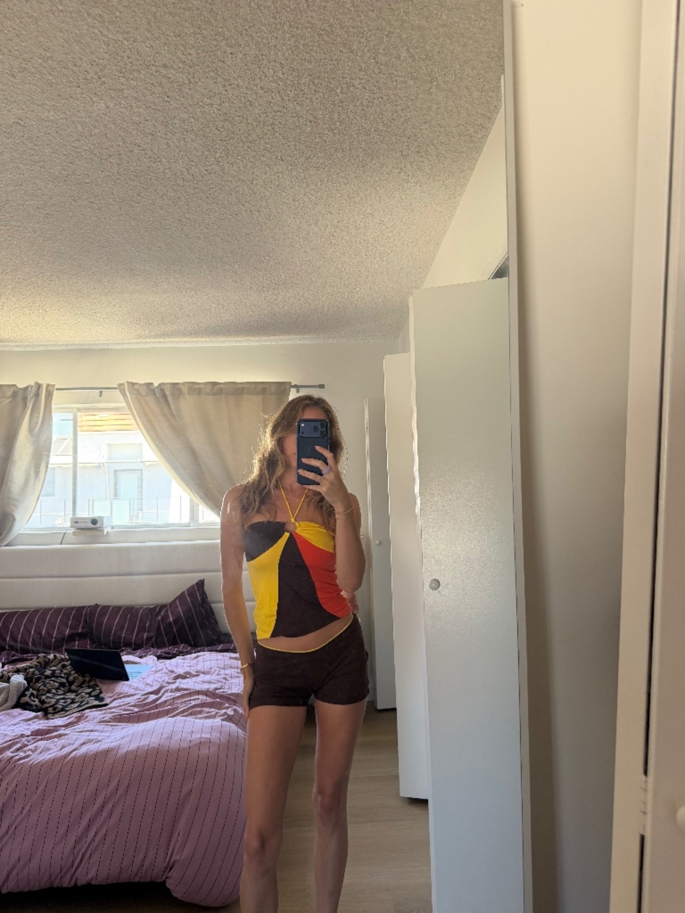 Indah set: Ray de Luz shorts and Halter Top